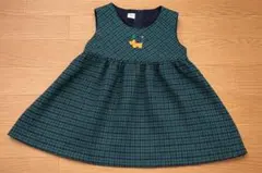 familiar ジャンパースカート80cm チェック柄