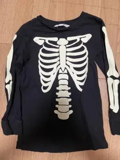 H&M スケルトンプリント 長袖カットソー 110/116