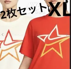 NIKE Tシャツ スターロゴ 半袖　レッド　イエロー　2枚セットのサムネイル