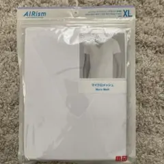 ユニクロ　エアリズム　マイクロメッシュ　Vネック Tシャツ XL ホワイト　半袖