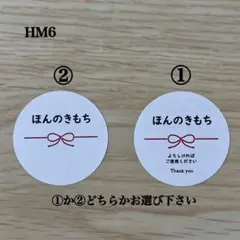 ほんのきもちシール*HM6 水引き りぼん 96枚