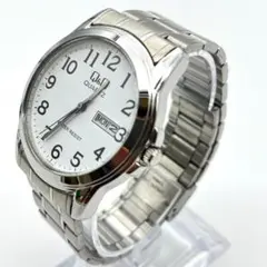 極美品 シチズン Q&Q 腕時計 電池交換済 デイデイト アナログ 3針