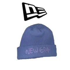 NEW ERA ニット帽 青