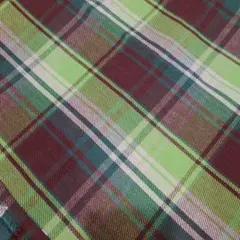 グリーン系タータンチェック　 約70cm幅×80cm　裏起毛