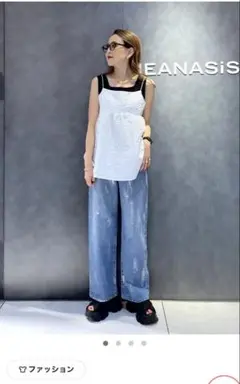 JEANASIS サキゾメジャガードオーバーキャミ