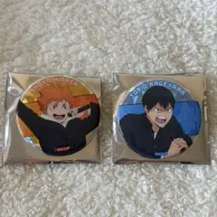 ハイキュー × まねきねこ ホログラム 缶バッジ 日向翔陽 影山飛雄