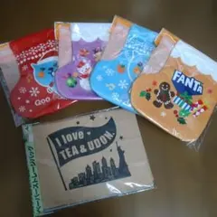 FANTA Qooソックス巾着オーナメント全４種セット＆ペーパーストレージバッグ