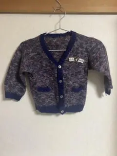 ネイビー系カーディガン