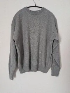グレー カシミヤブレンド ニットセーター LL