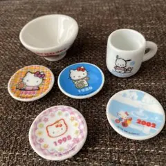 サンリオ ハローキティ ミニ絵皿 陶器 ミニチュアセット まとめ売り 平成レトロ