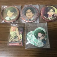 あんスタ 蓮巳敬人 グッズ纏め 缶バッチ キャラバッジ ハート缶 スクエア缶