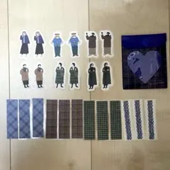 100均シール　フレーク　女の子　洋服　My fave color キャンドゥ