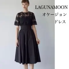 ✳️美品✳️LAGUNAMOON レースオケージョンドレス【結婚式】【二次会】黒のサムネイル