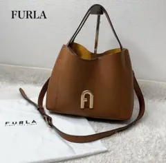 FURLA ブラウン ハンドバッグ