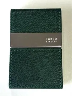 TAKEO KIKUCHI カードケース　名刺入れ　グリーン