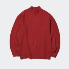 UNIQLO 3Dスフレヤーンモックネックセーター