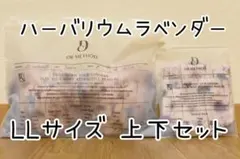 新品　ノンワイヤーブラ【Nongy（ノンジー）】ハーバリウムラベンダー上下　LL