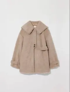 新品未使用タグ付きEaphi BIG COLLAR HALF JACKET