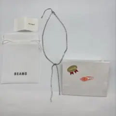【BEAMS】 ビームス ビジュー ネックレス ラリエット　（新品、未使用）