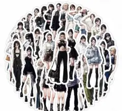 ステッカー シール 人物 おすそ分け まとめ売り コラージュ