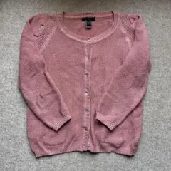 【美品】ピンク ニット カーディガン 長袖