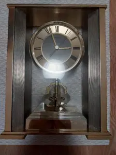 【ジャンク品】SEIKO クォーツ 置時計 回転飾り付き