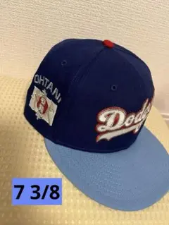NEW ERA☺︎ドジャースキャップ 7 3/8 大谷翔平モデル風 サイド刺繍