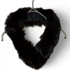 ミンクファー ティペット マフラー ブラック ふわふわ
