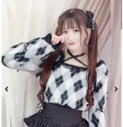 【送料込み】　MA*RSチビリボンケープ風ニット - グレー