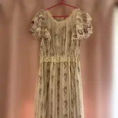 アクシーズファムフリル袖レースアップワンピース