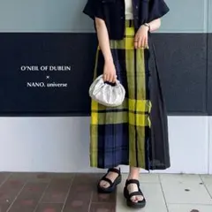 O’Neil of Dublin コンビマキシイージーキルトスカート　GB8