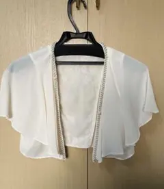 ま*る様 パーティー用ボレロ オフホワイト