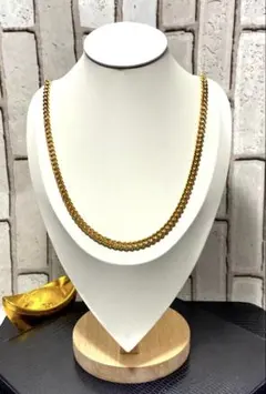 K-4 新品 喜平チェーンネックレス ゴールド 6mm 60cm 18kgp