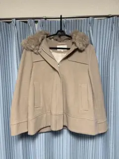 Cocoa Deal ベージュファー付きジャケット サイズ2