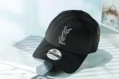 YSL ニューエラキャップ　ブラック 9FORTY キャップ YSL ブラック 9FORTY キャップ ☆ 国内正規品 SAINT LAURENT×New