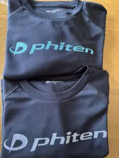 phiten 黒 半袖 Tシャツ 2枚セット