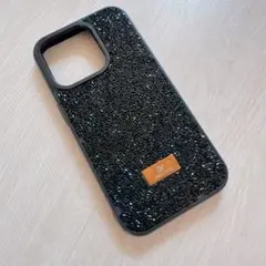【大特価sale‼️】SWAROVSKI iPhone 15proケース 黒