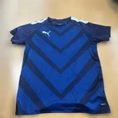 160 PUMA V字型ストライプ ネイビーシャツ