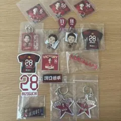 鹿島アントラーズ 缶バッジ アクリルキーホルダー 4点セット 鈴木優磨