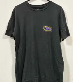 ブラック Tシャツ ロゴ刺繍