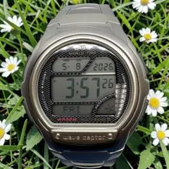 【電池交換済】 CASIO　WV-58U　電波時計　wave ceptor