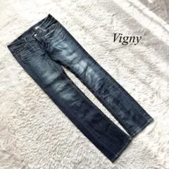 D6❤️専用❤️【ヴィニー】デニムパンツ　ストレート　インディゴブルー　25のサムネイル