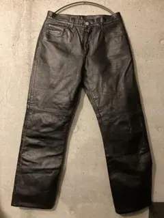 美品　モーターヘッド　レザー ブラックパンツ ウエスト78から80 美品 モーターヘッド レザー ブラックパンツ ウエスト78から80 - メルカリ