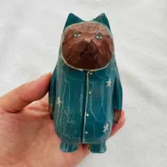 木彫りのネコインテリア置物インテリア雑貨インテリア小物工芸品手彫り彫刻品猫102