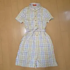 ヨークランド　チェック柄ワンピース