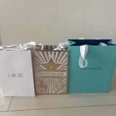 Dior 、Tiffany ショッピングバッグセット