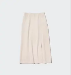 ユニクロ ストレッチダブルフェイススリットスカート