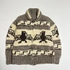 CA DUMAUS カナダ製 カウチンセーター フルZIP イーグル