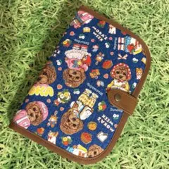 ハンドメイド　母子手帳ケース　コヤンイサムチョン　モカ  お薬手帳　ネコ