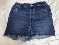 ダークブルー デニムショートパンツ